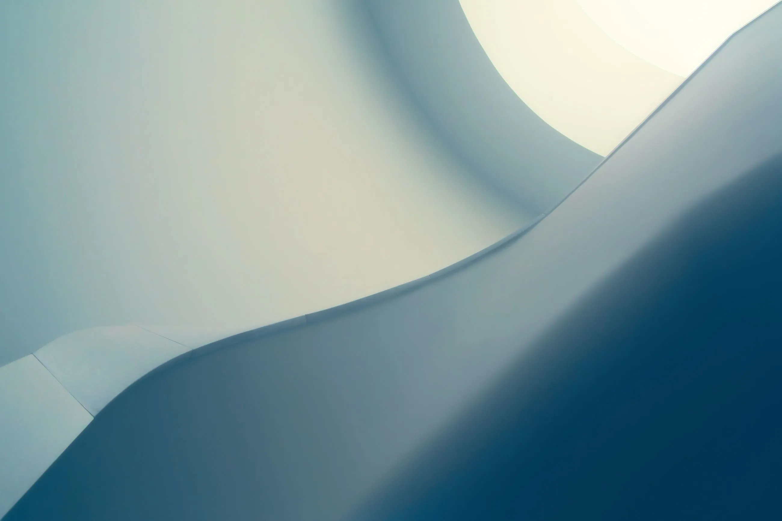 Dark blue waves of light